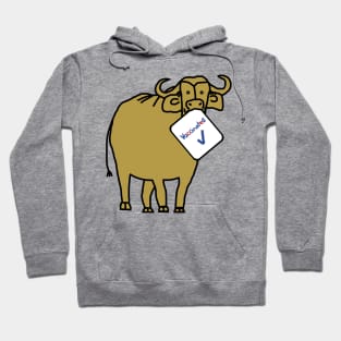 Gold Ox with Vaccinated Sign Hoodie